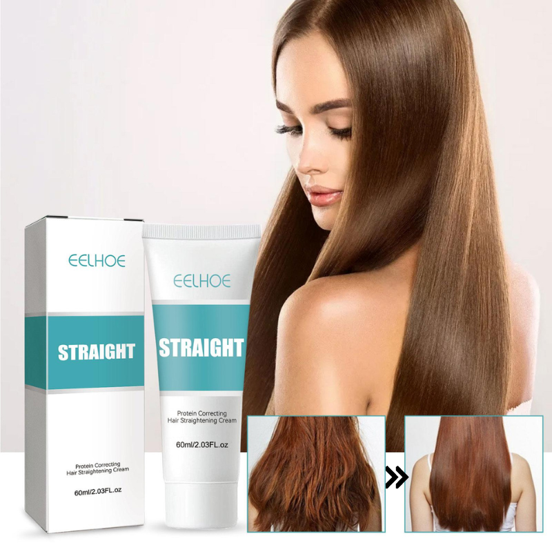 Haarglättungscreme mit Keratin - Sofort glatte & glänzende Haare