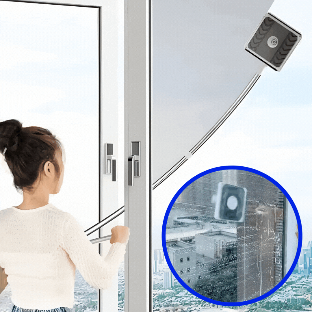 Magnetfensterreiniger Doppelseitig mit Mikrofaser Pads für Glasreinigung