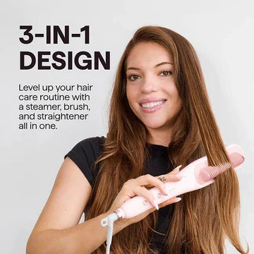 Dampf-Haarglätter 3-in-1 für schonendes Glätten und Haarpflege