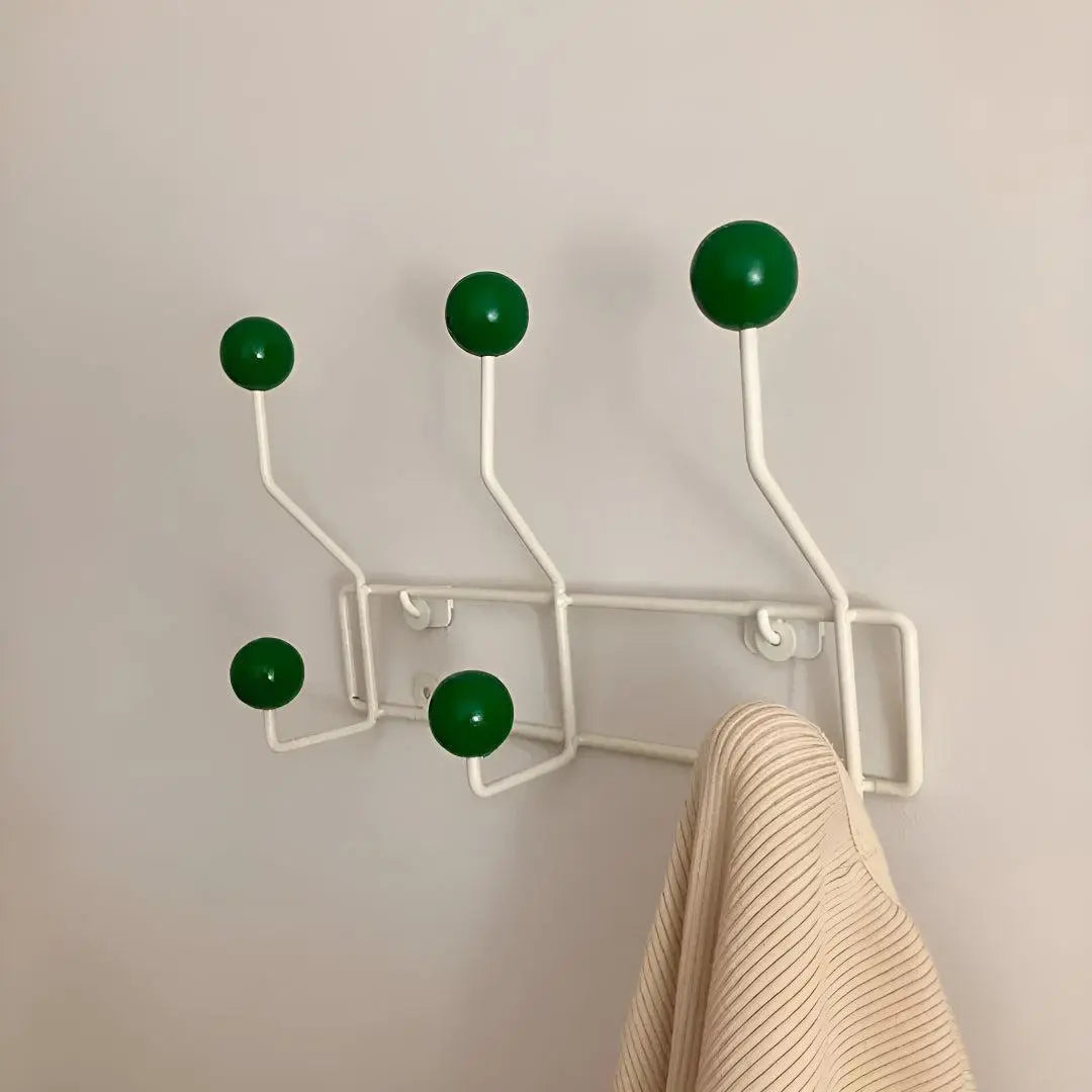 Wandgarderobe Gusseisen mit 3-4 Haken - Mid-Century Design