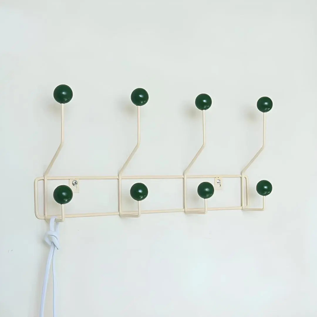 Wandgarderobe Gusseisen mit 3-4 Haken - Mid-Century Design