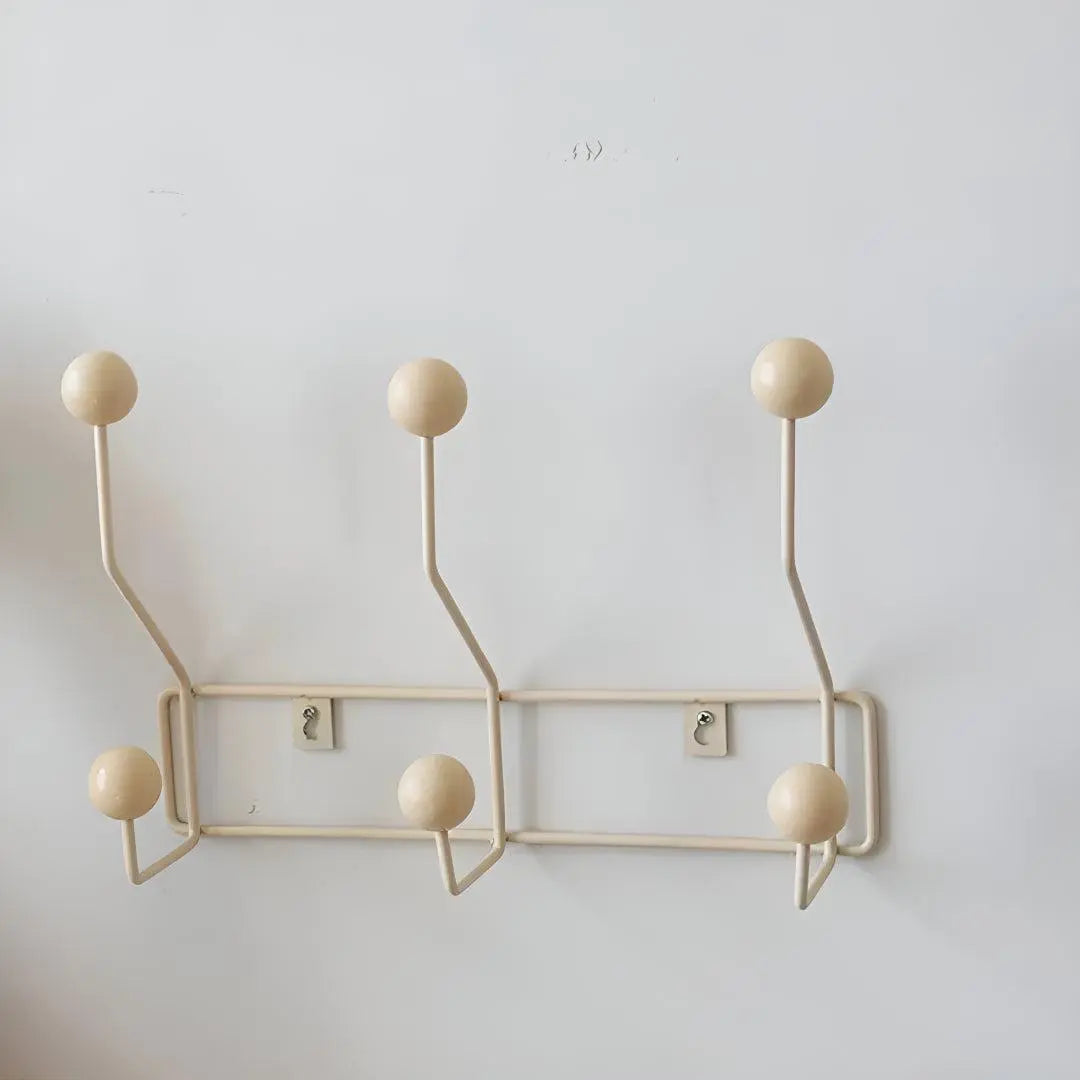 Wandgarderobe Gusseisen mit 3-4 Haken - Mid-Century Design