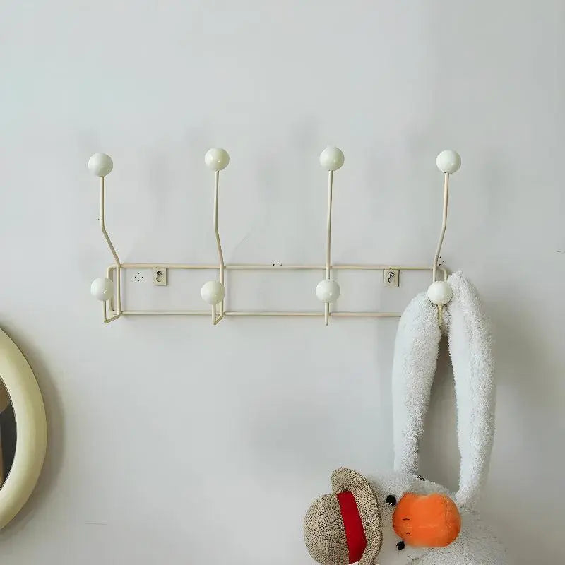 Wandgarderobe Gusseisen mit 3-4 Haken - Mid-Century Design