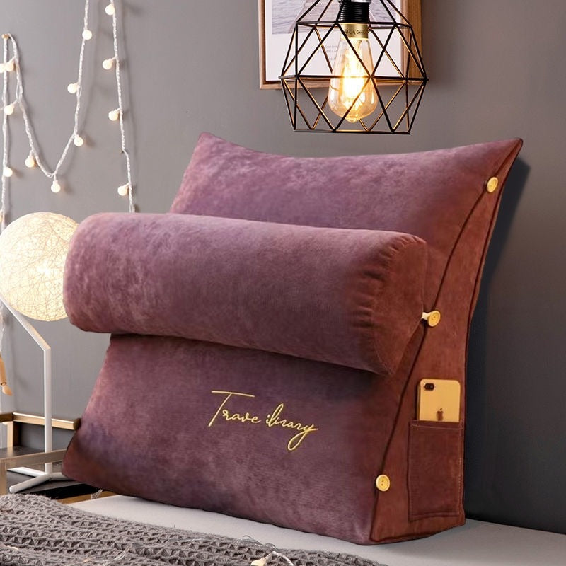 Dreieckiges Rückenkissen – Ergonomische Rückenunterstützung für Bett, Sofa und
