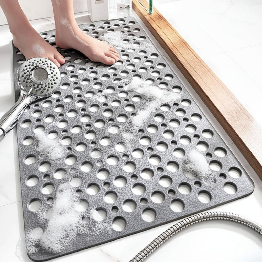 Antirutschmatte Dusche – rutschfeste Badematte mit Saugnäpfen