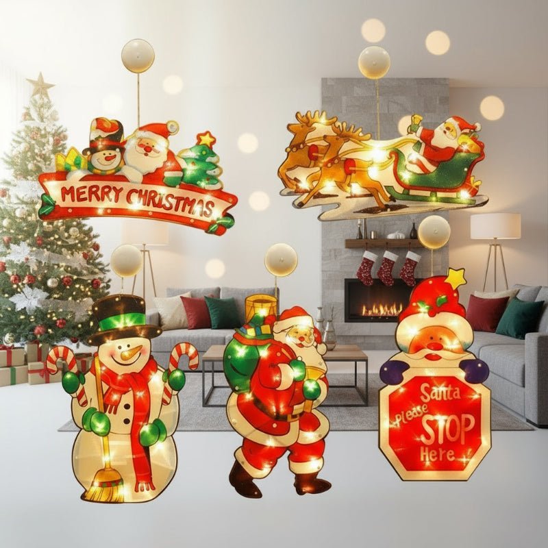 LED Fensterbeleuchtung Warmweiß Weihnachtsdeko Fensterdeko