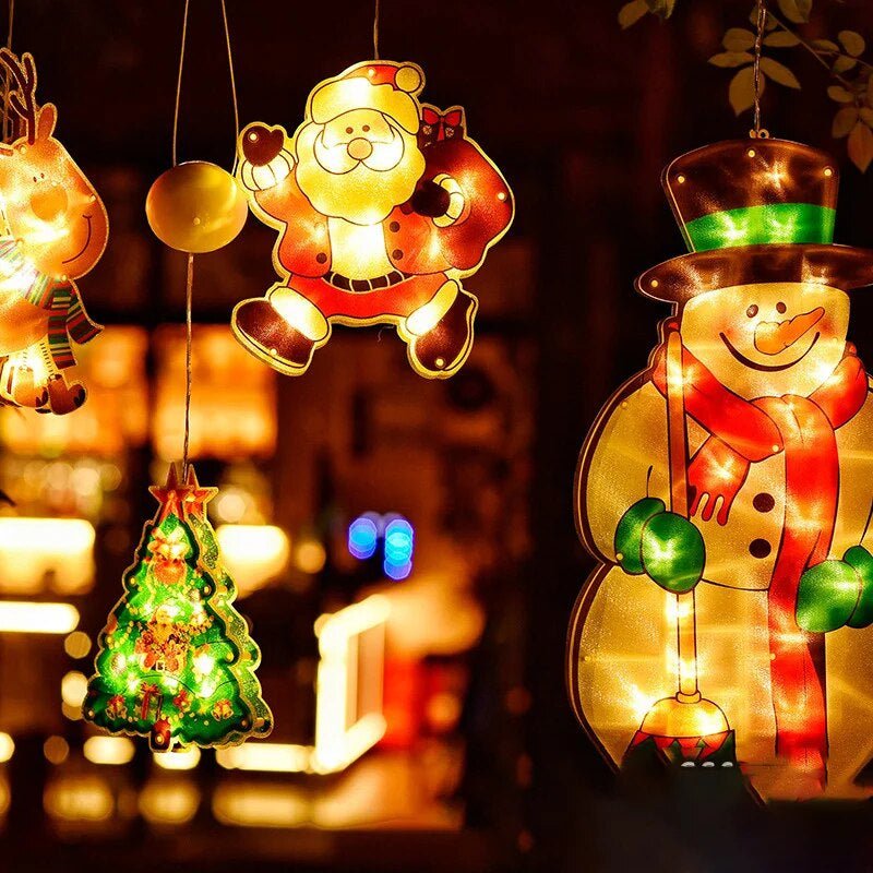 LED Fensterbeleuchtung Warmweiß Weihnachtsdeko Fensterdeko