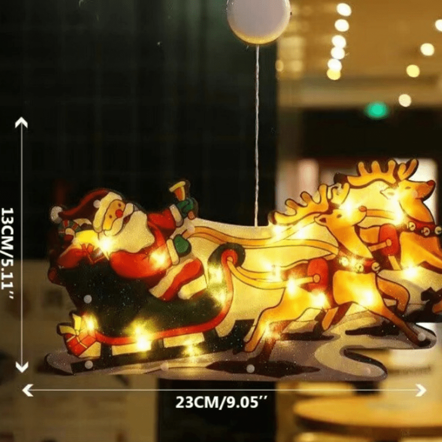 LED Fensterbeleuchtung Warmweiß Weihnachtsdeko Fensterdeko