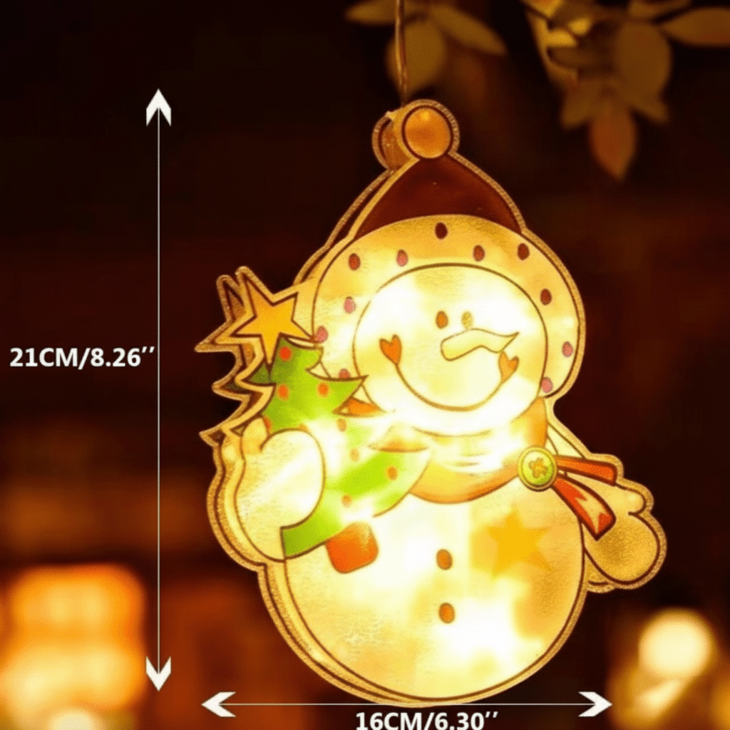 LED Fensterbeleuchtung Warmweiß Weihnachtsdeko Fensterdeko