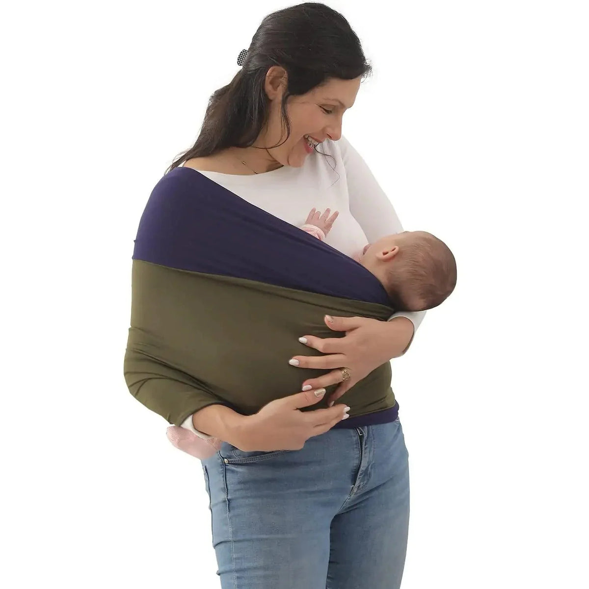 Babytrage Bio-Baumwolle - Ergonomische Tragehilfe ohne Schnallen