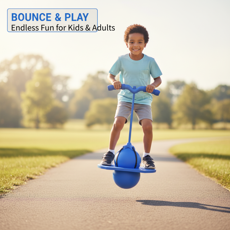 Pogo Ball Hüpfball mit Plattform für Kinder Balance Training