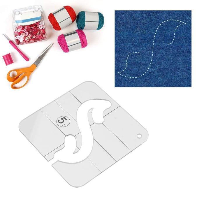 Quilt-Schablonen Set 12-teilig – Transparente Acrylschablonen für Patchwork & Qu
