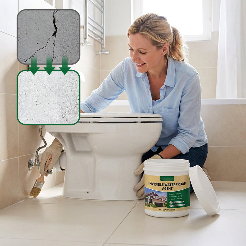 Transparente Wasserdichtung für Fliesen, Holz & Beton - Unsichtbar