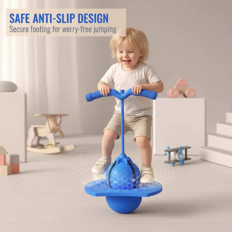 Pogo Ball Hüpfball mit Plattform für Kinder Balance Training