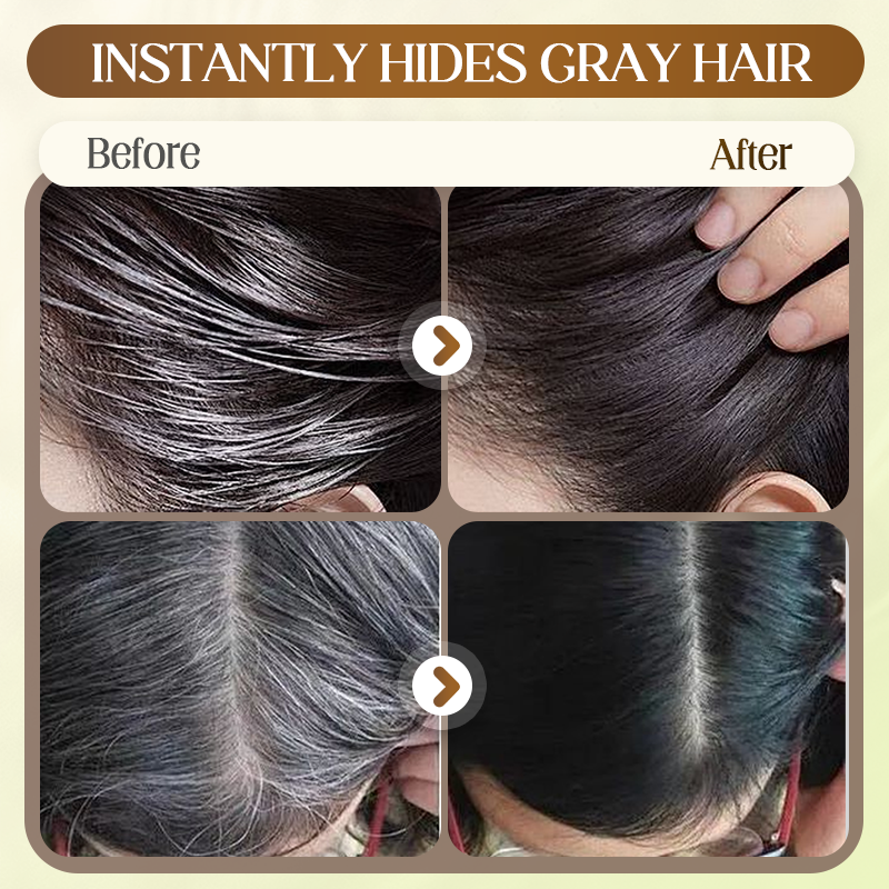 Sofort Grauabdeckung mit Kamm-Applikator - Haarfarbe für graue Haare