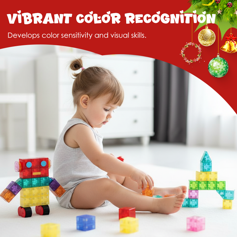 Magnetische Bausteine Set für Kinder – Kreatives Konstruktionsspielzeug ab 7