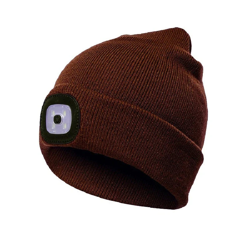 Beanie Mütze mit LED-Licht – warm und beleuchtet für draußen