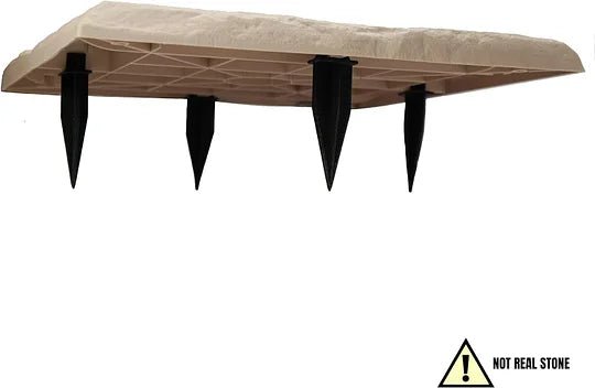 Rutschfeste Gehwegfliesen mit Bodendornen für Gartenwege
