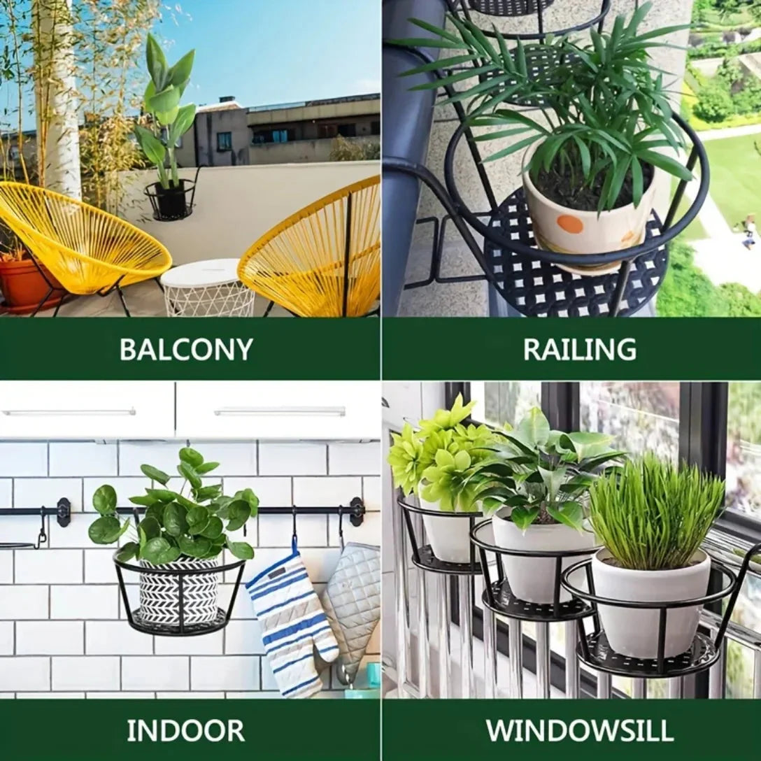 Balkon Pflanzenhalter Geländer - Platzsparender Blumentopf Halter