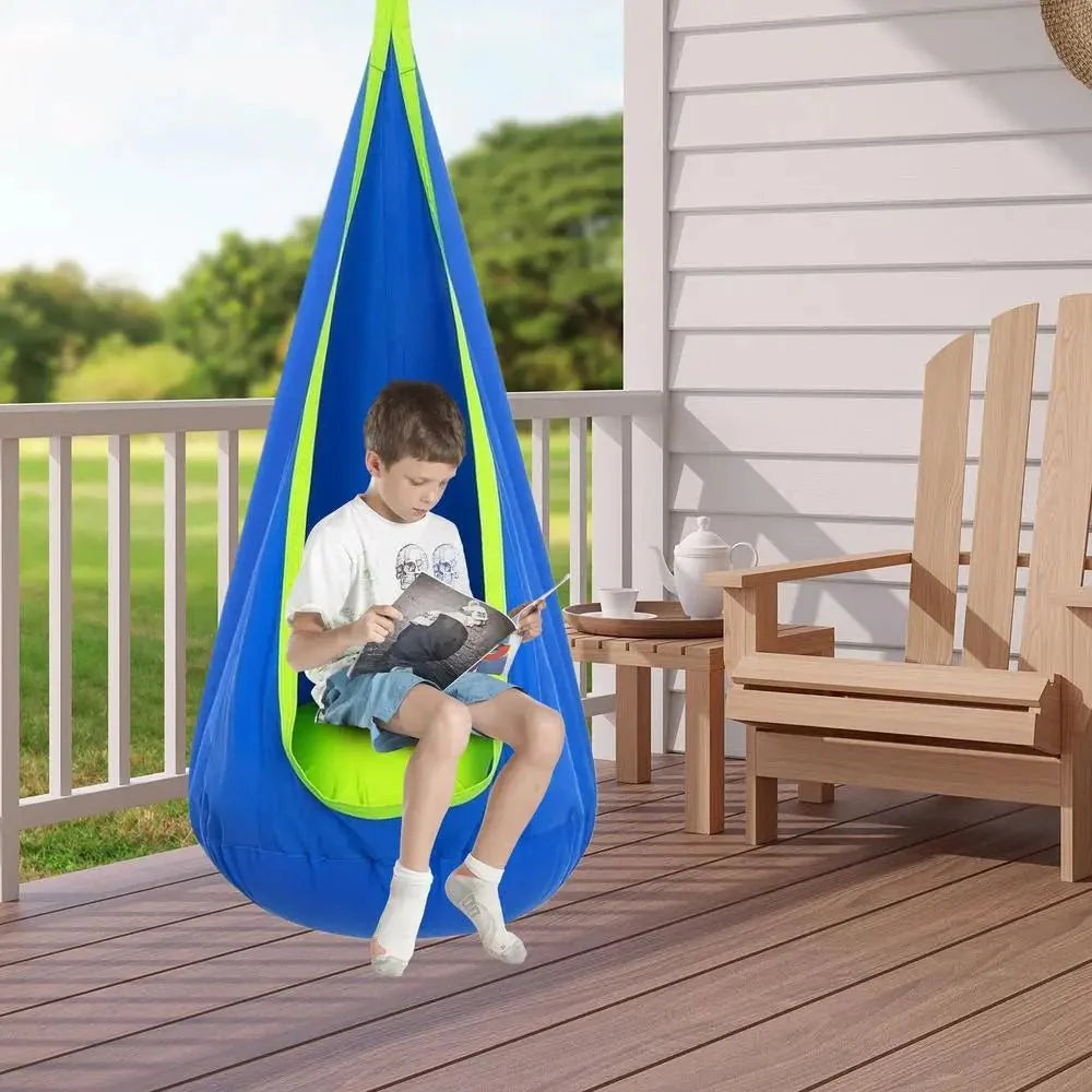 Baumwoll Hängematte für Garten, Balkon & Wohnzimmer – 160x68 cm