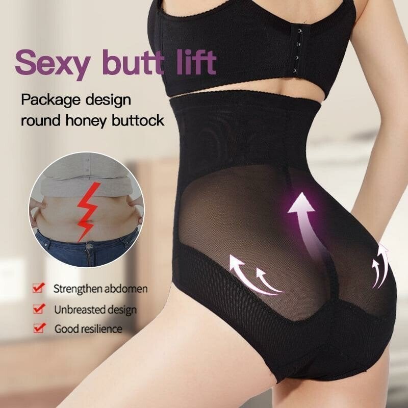 High-Waist Shapewear Hose mit Kreuzkompression - Bauch bis Oberschenkel