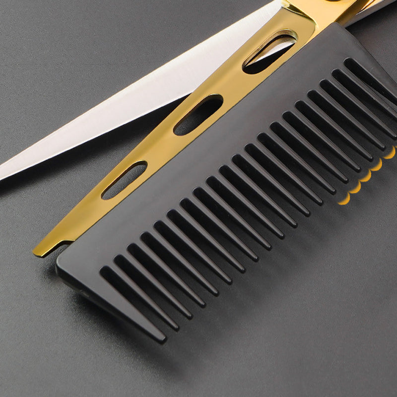 Professionelle Haarschere mit japanischem Kohlenstoffstahl – ergonomisch & präzi
