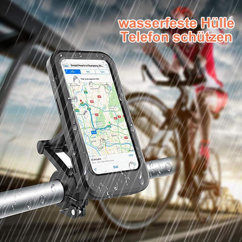 Wasserdichte Fahrrad Handyhalterung mit Kabellosem Laden 15W & Akku