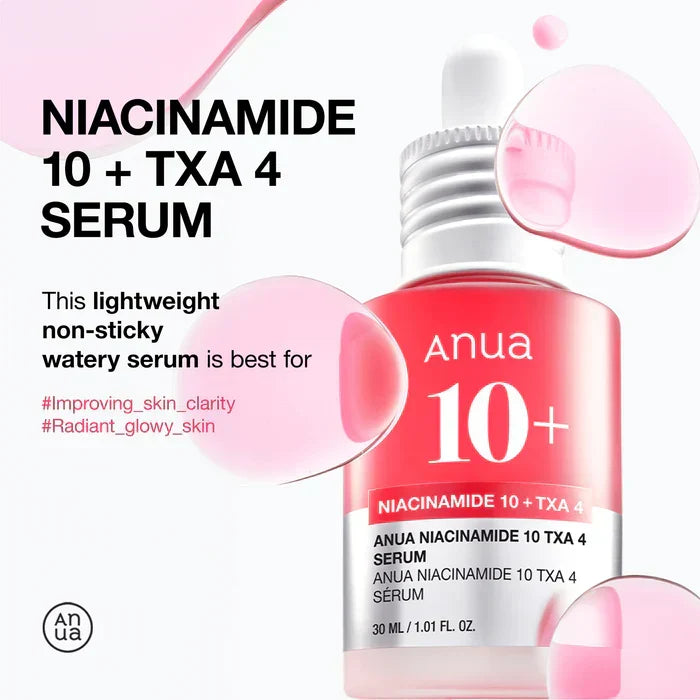 Niacinamid Serum 10% mit Tranexamsäure gegen Pigmentflecken