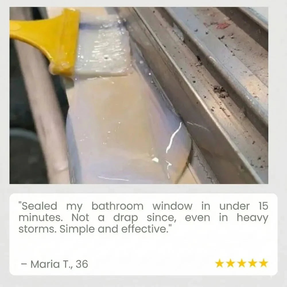 Wasserdichte Versiegelung transparent – Silikon-Acryl Dichtmasse für innen & auß
