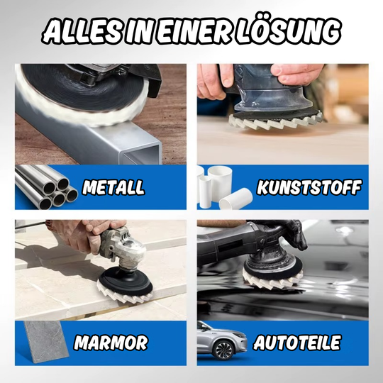Hochglanz Polierpad für Winkelschleifer 125mm - Metall Rost Politur