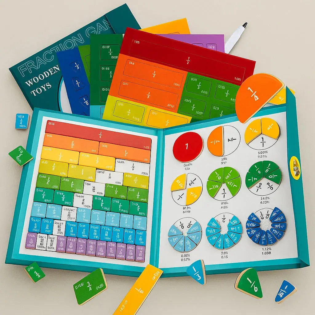 Magnetisches Bruchrechnen Lernspielzeug für Kinder ab 6 Jahren