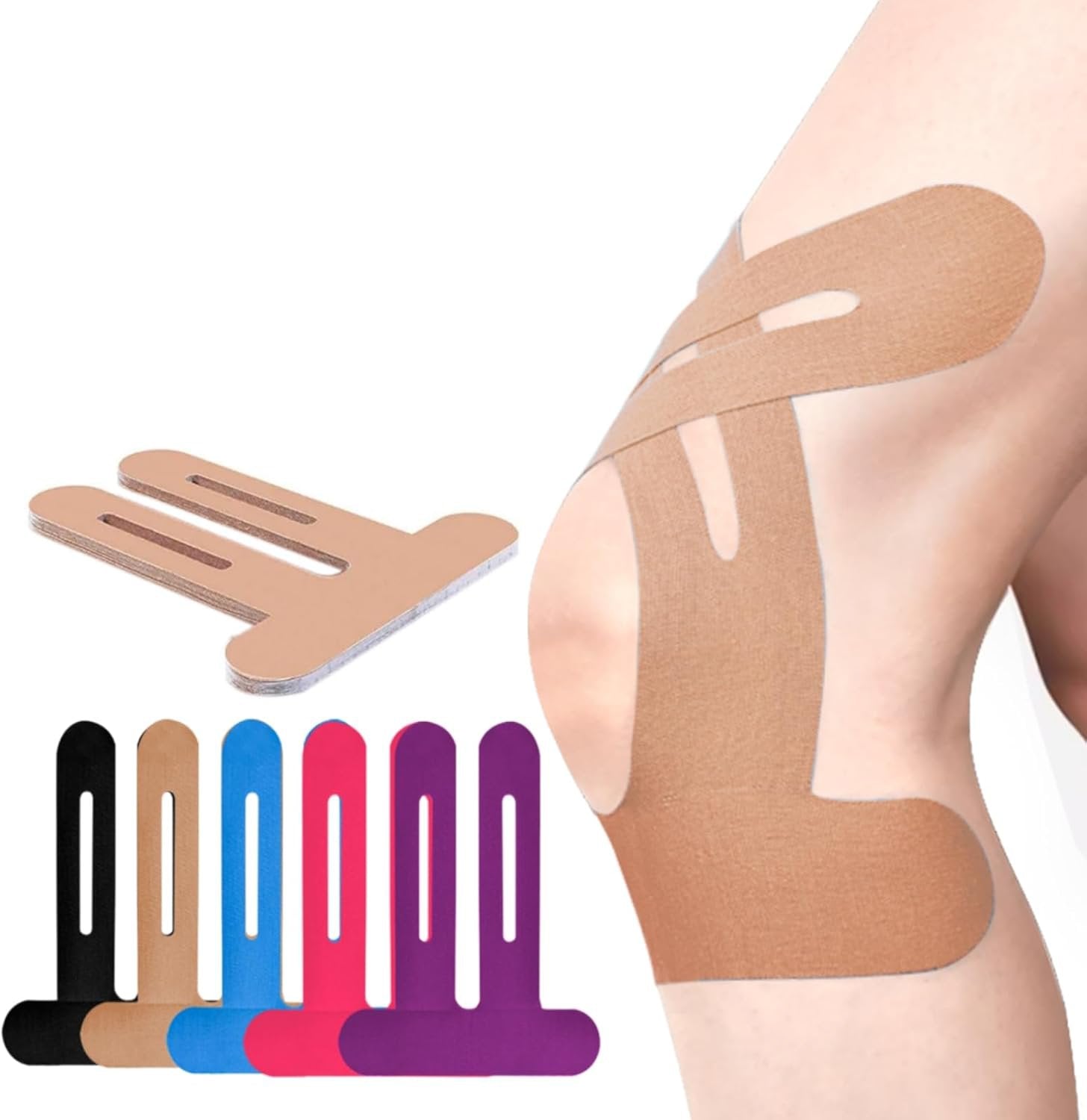 Kniebandage Elastisch Atmungsaktiv - Vorgefertigt Sport Training