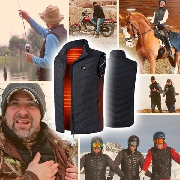 Beheizbare Weste mit Akku - Beheizte Outdoor Jacke wasserdicht