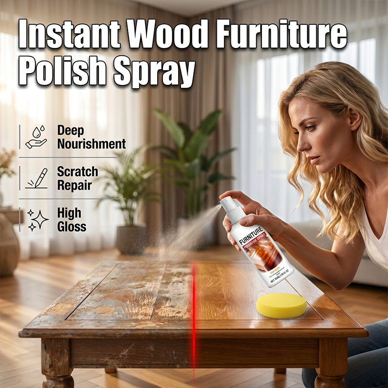 Natürliche Holzpflege & Möbelpolitur mit Applikatorschwamm