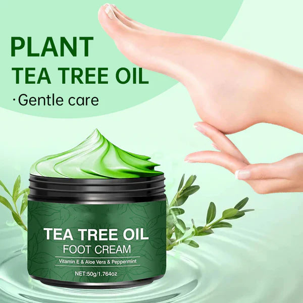Kühlende Fußcreme mit Pfefferminze und Aloe Vera - 50g