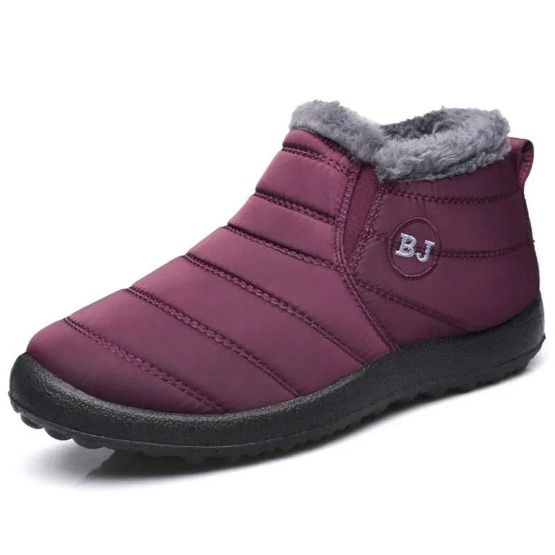Damen Winterstiefel wasserabweisend mit Plüschfutter und Antirutschsohle
