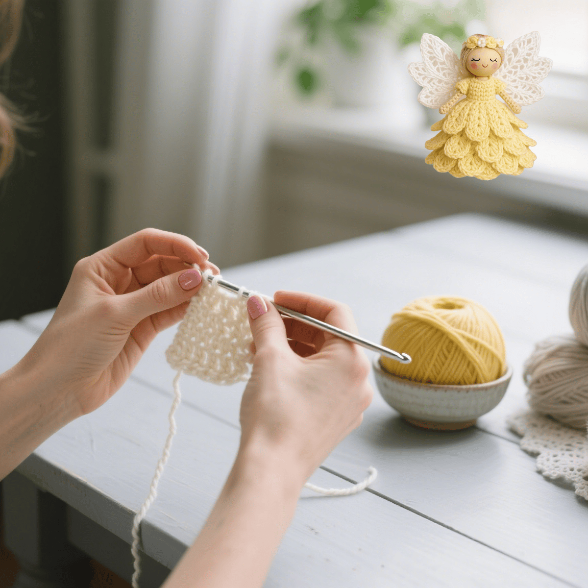 DIY Häkelset Engel - Komplettes Bastelset mit Anleitung