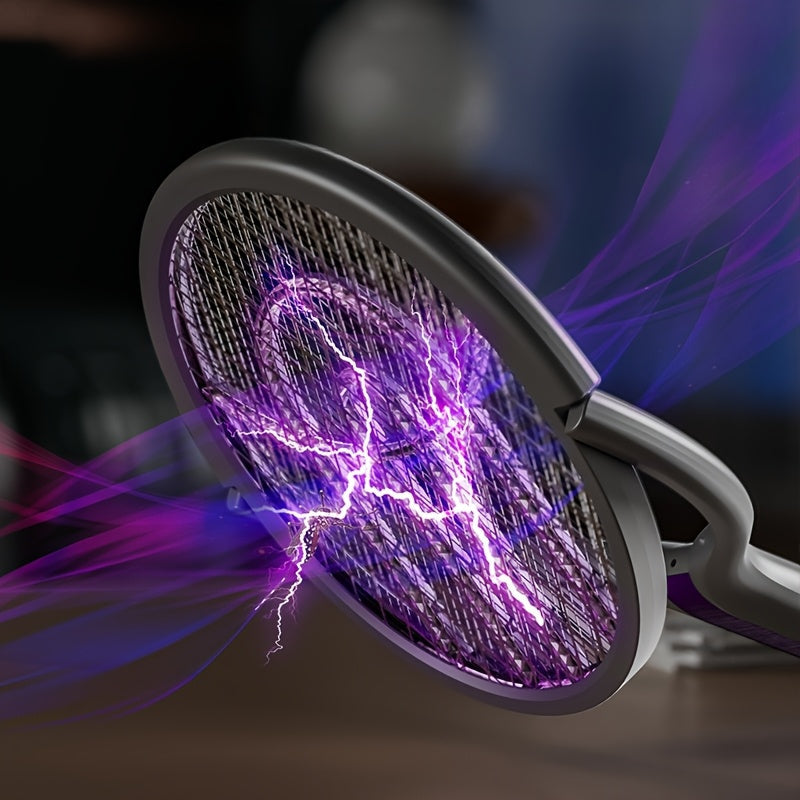 Elektrischer Insektenschläger mit UV-Licht & ausziehbarem Griff