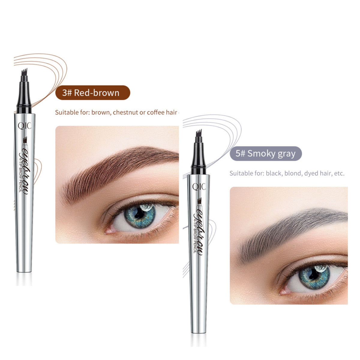 Wasserdichter Augenbrauenstift - Natürliche Augenbrauen Makeup