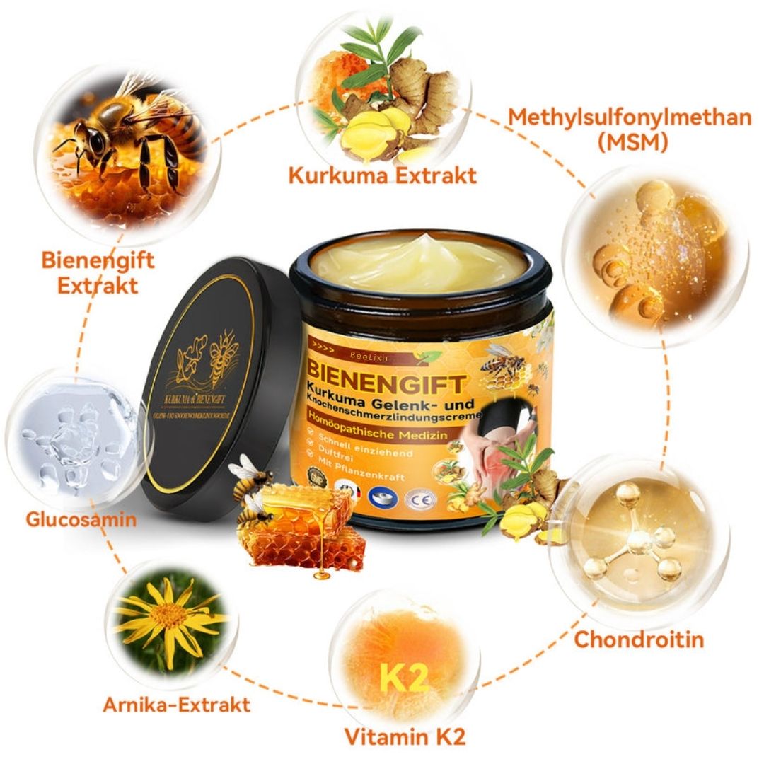 Bienengift Creme mit Hyaluron & Kollagen - Anti-Aging Gesichtscreme