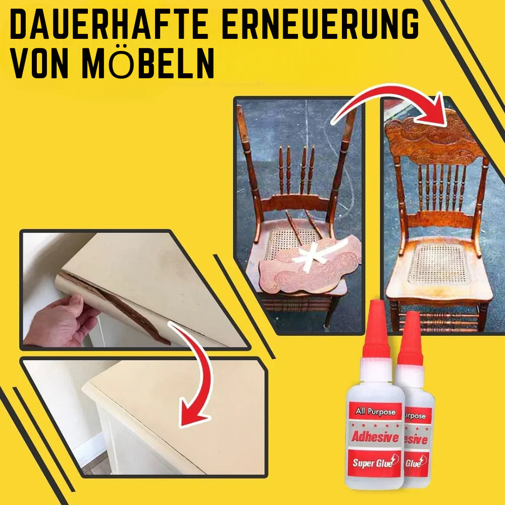 Allzweck Sekundenkleber für Keramik Holz Kunststoff Metall Reparatur