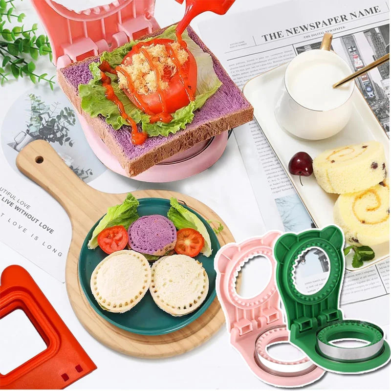Sandwich-Ausstecher & Versiegler aus Edelstahl – Rund für Lunchboxen