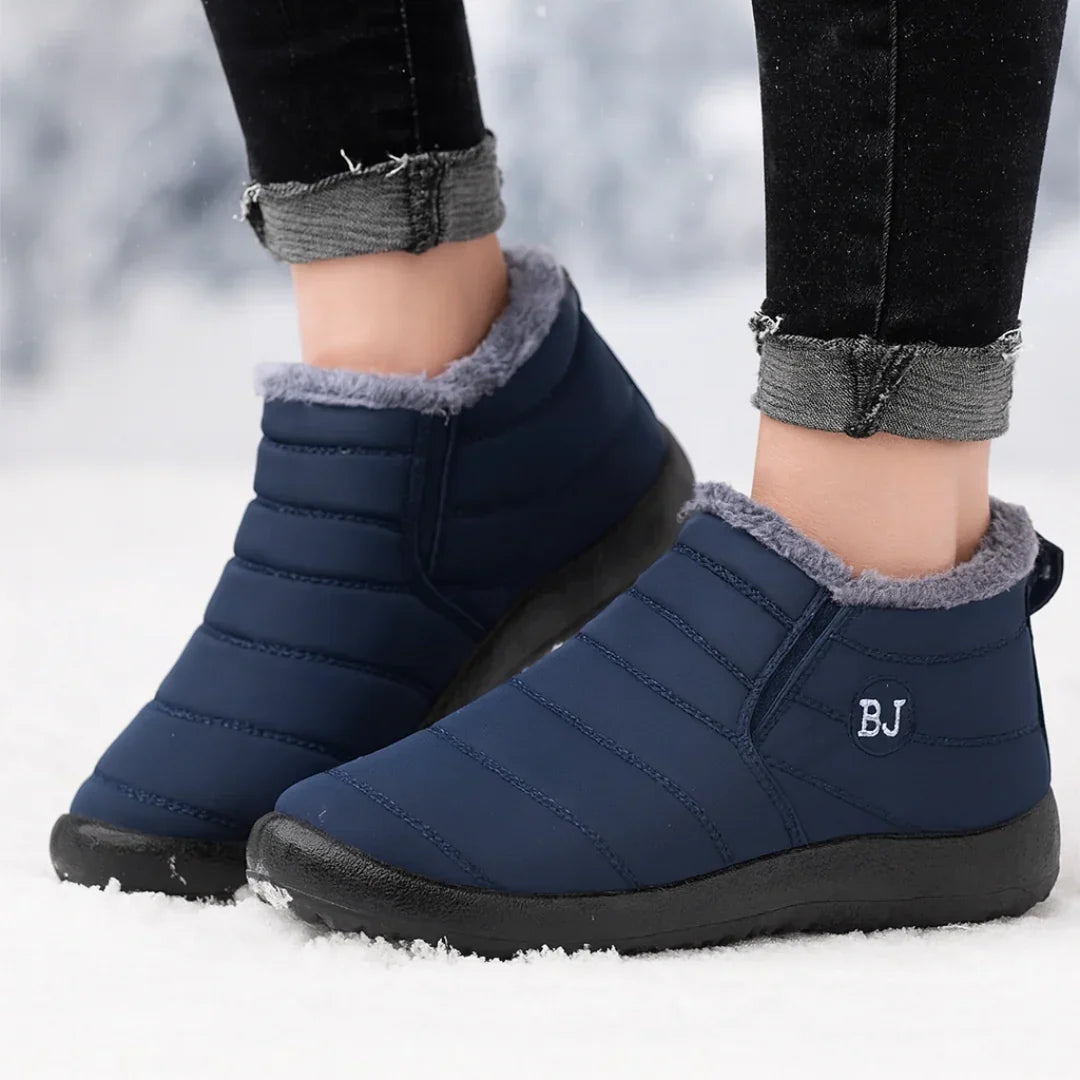 Damen Winterstiefel wasserabweisend mit Plüschfutter und Antirutschsohle