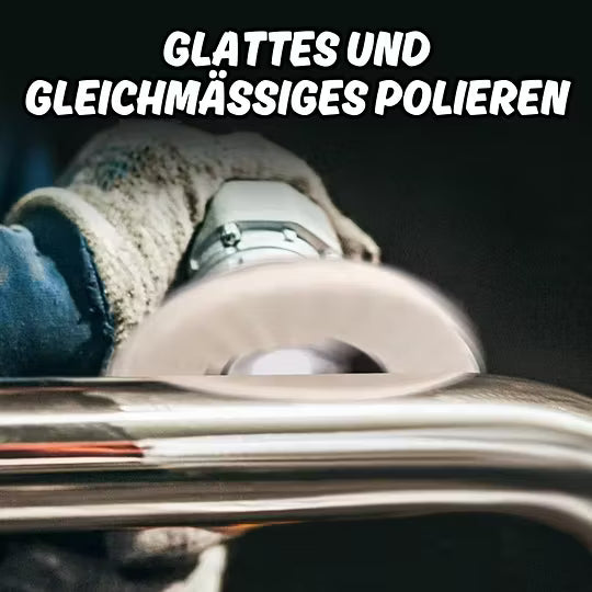 Filz-Lamellenpolierscheiben 125 mm für Winkelschleifer – Hochglanz Polieren