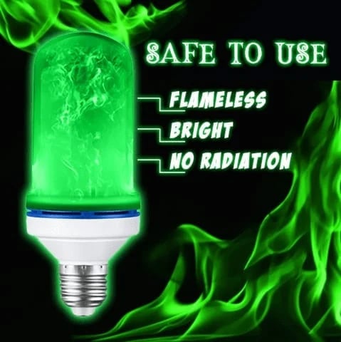 LED Flammen Glühbirne E26 - Flammeneffekt Leuchtmittel für Atmosphäre