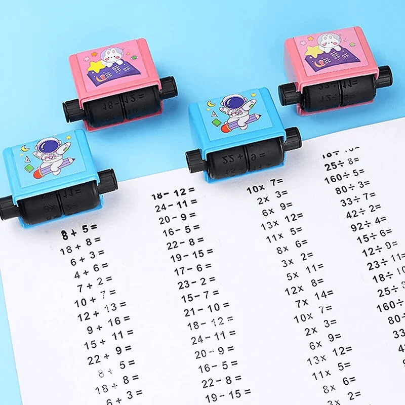 Mathematik Stempelset 4er Set - Grundrechenarten für Kinder