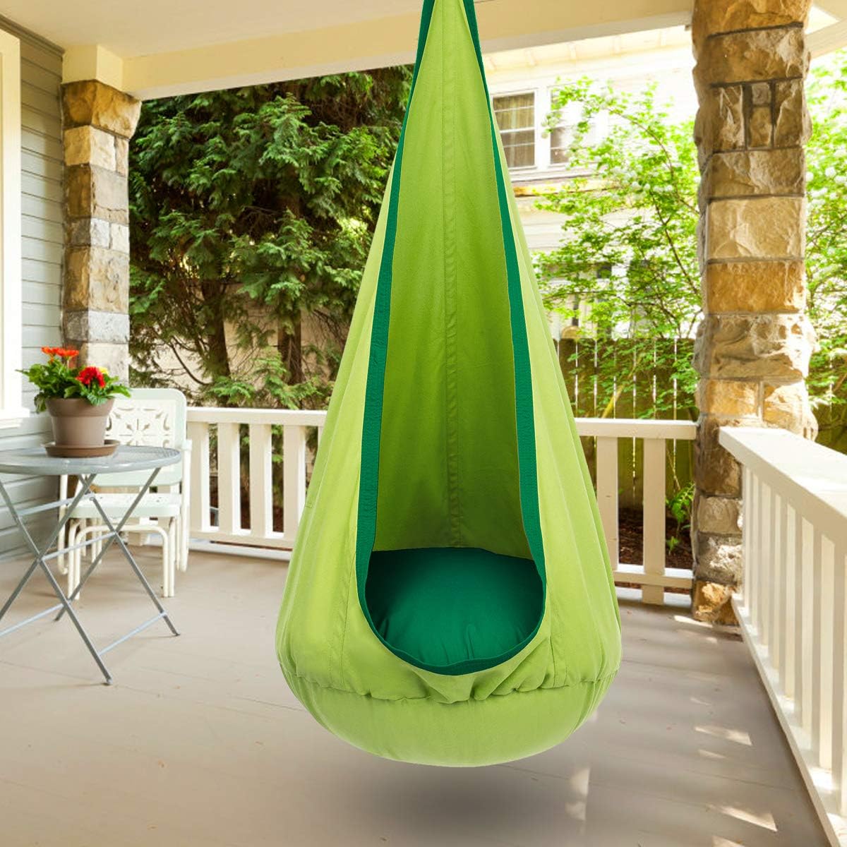 Baumwoll Hängematte für Garten, Balkon & Wohnzimmer – 160x68 cm