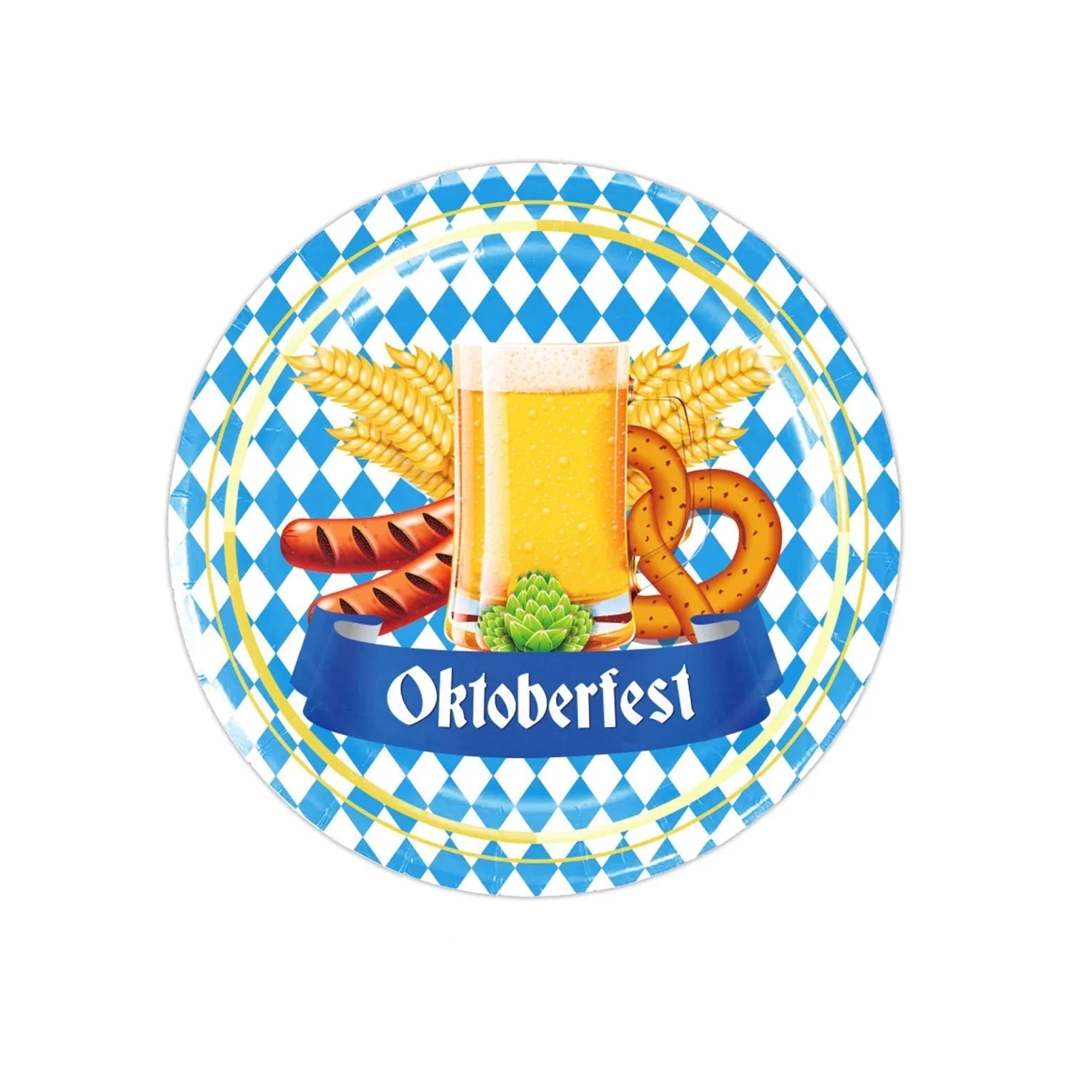 Einweg-Partygeschirr Oktoberfest-Design für 12 Personen