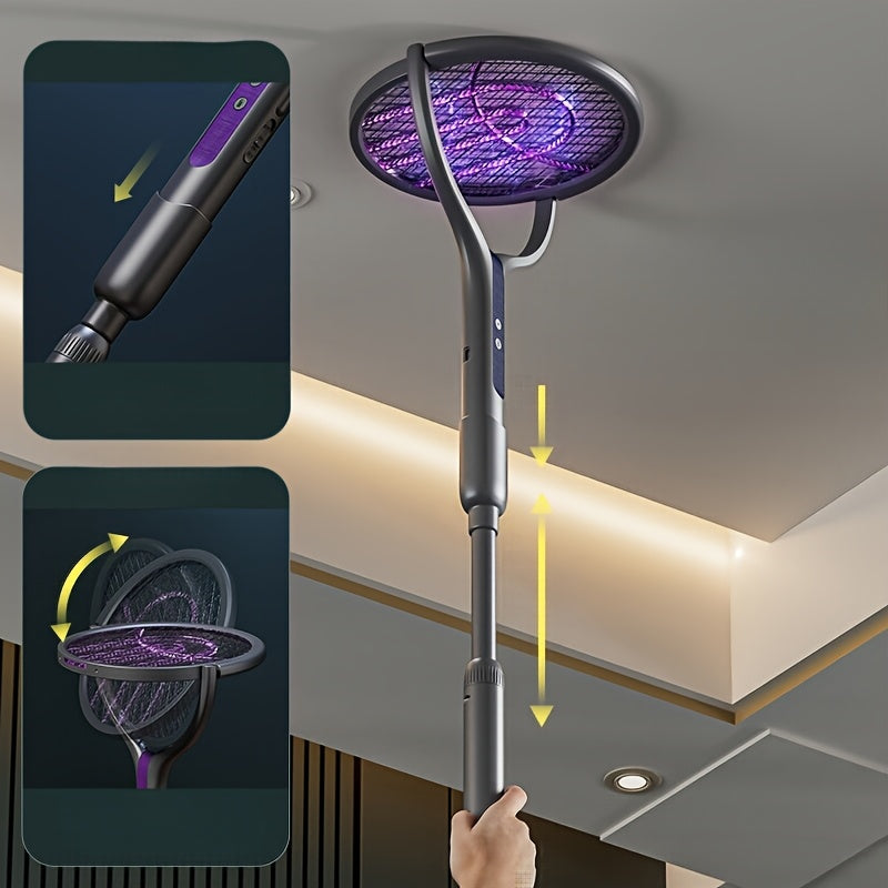 Elektrischer Insektenschläger mit UV-Licht & ausziehbarem Griff