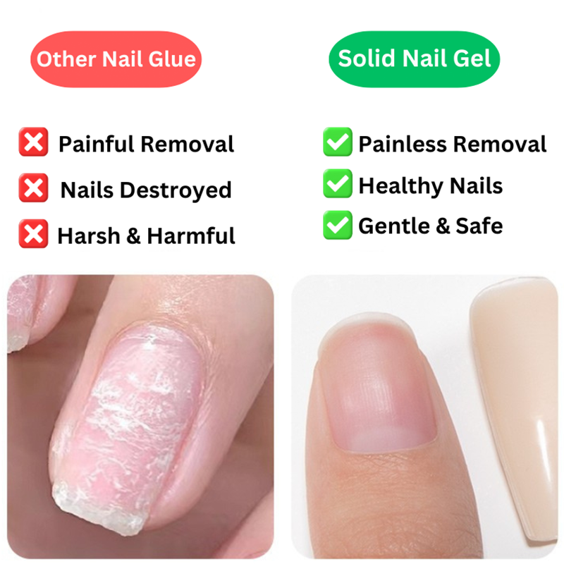 Nagelkleber für Press-On Nails - UV LED Gel starker Halt